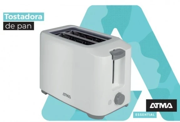 TOSTADORA ELECTRICA ATMA 700W BLANCA 