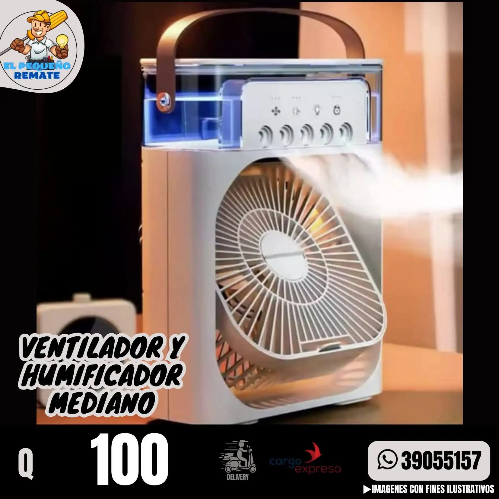 VENTILADOR Y HUMIFICADOR MEDIANO