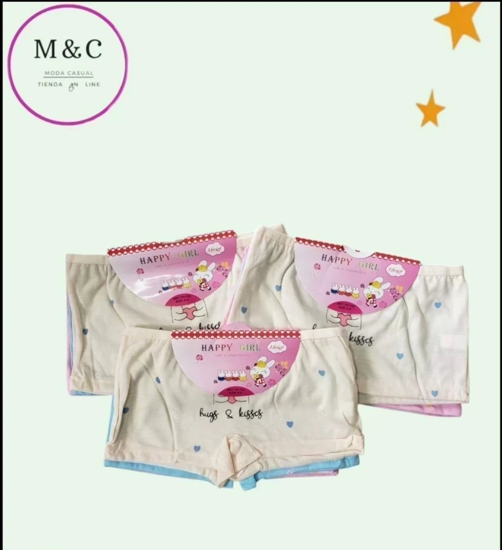 3x75 Boxer para niña T-G 2