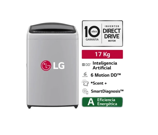 Lavadora LG DE 38 LBS Gris 