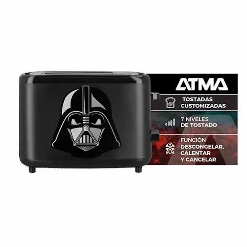 Tostadora Atma TOD23SWP 2 Panes Star Wars