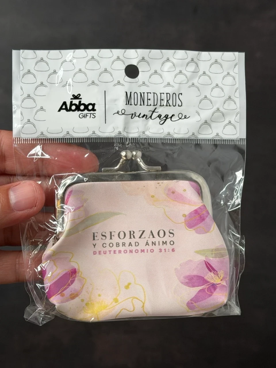 Monedero vintage con broche Esforzaos