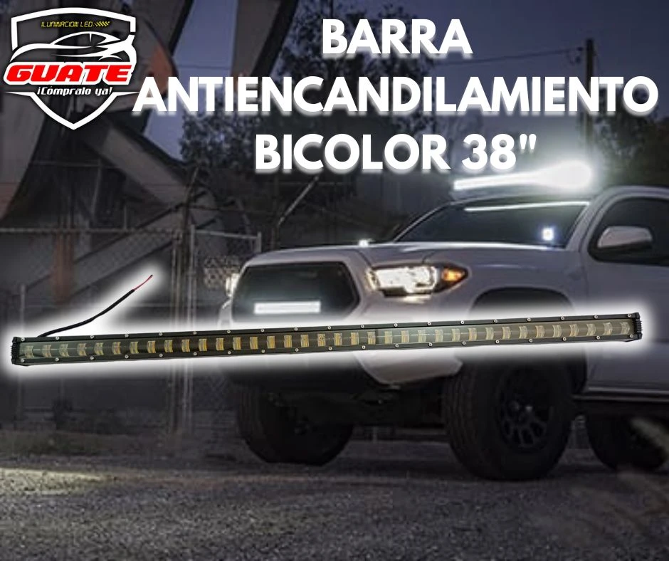 BARRA SLIM ANTIENCANDILAMIENTO 38" BICOLOR 