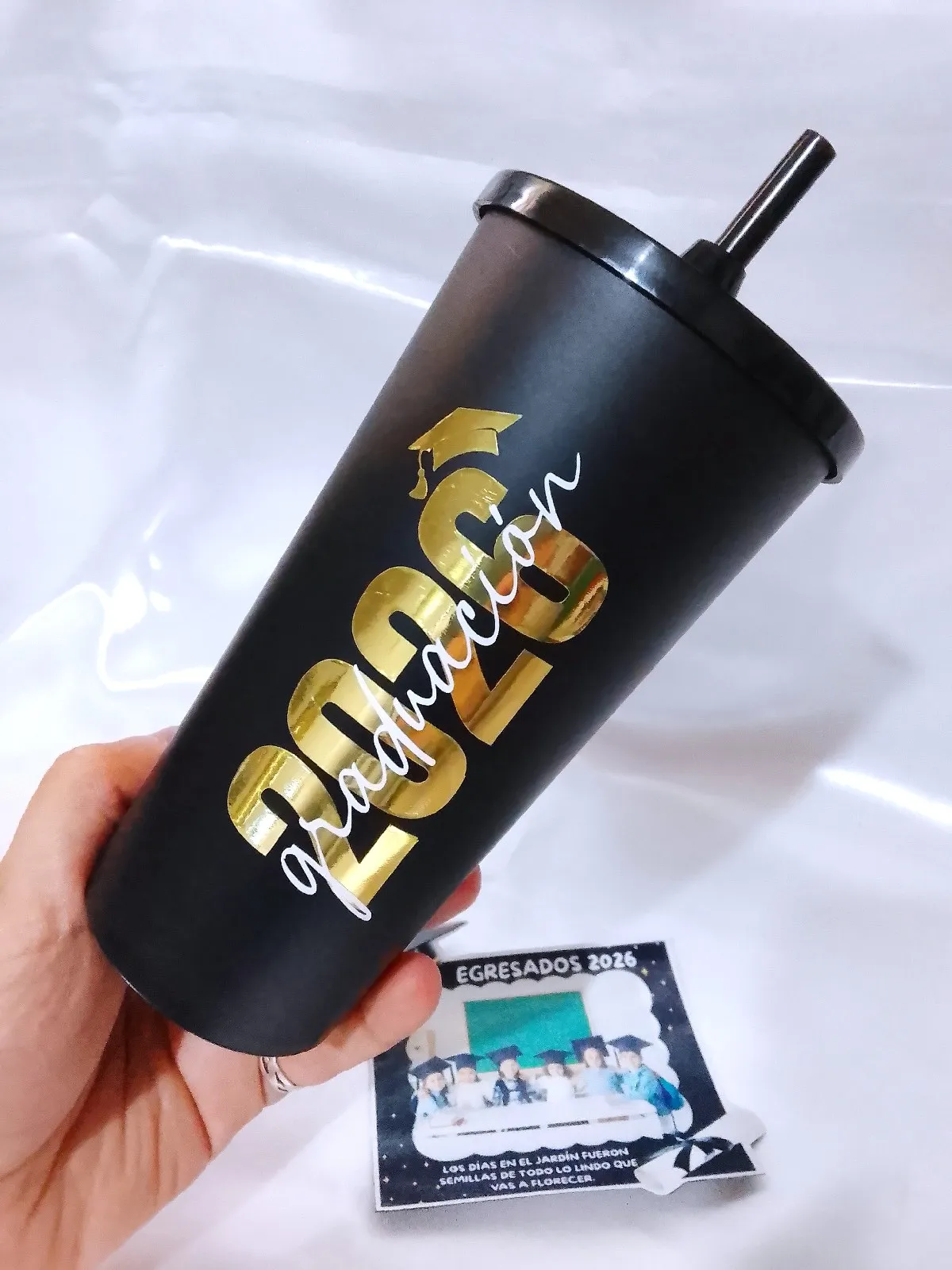Vaso eco con imán por 10 unidades 