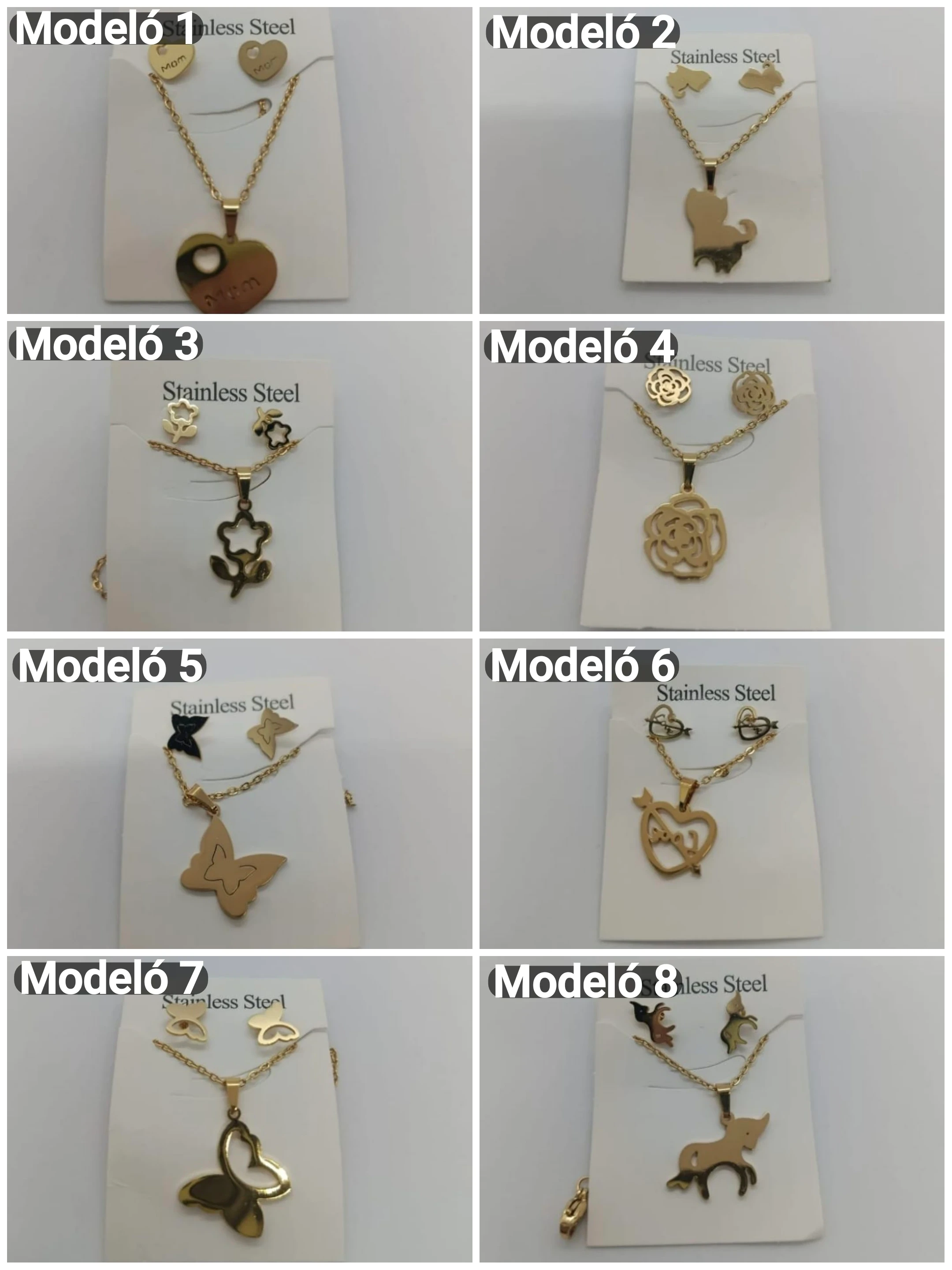Set de collar y pendientes/ Variedad de diseños 2