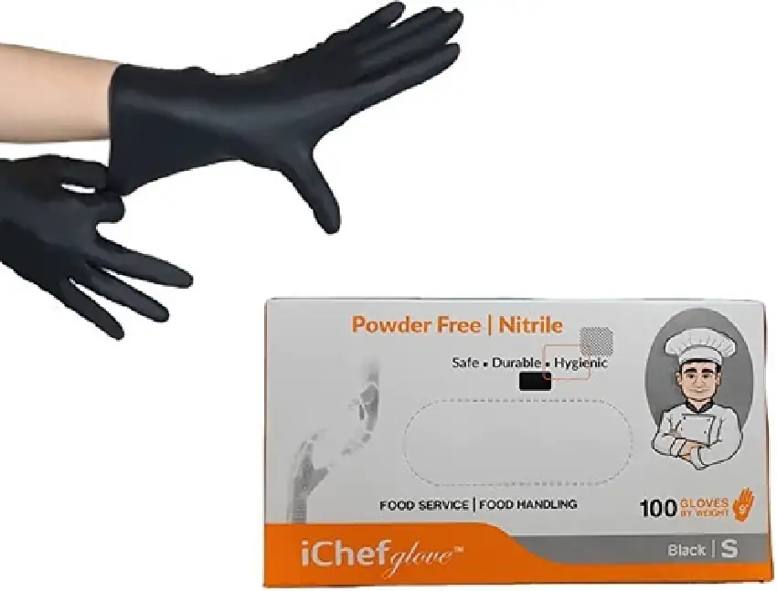 Guantes de nitrilo 100 piezas sin látex, sin polvo talla M 3
