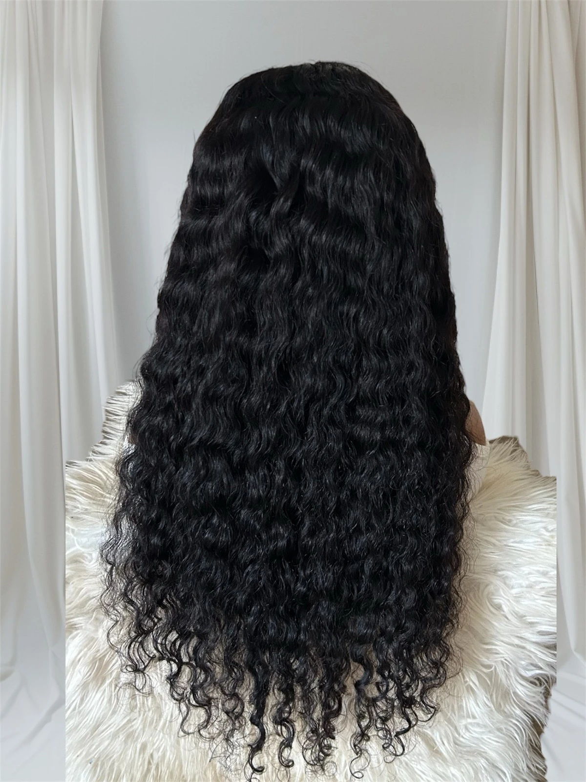 Peluca cabello humano kinky de 26 pulgadas, frontla lace  5x5 glueless  4