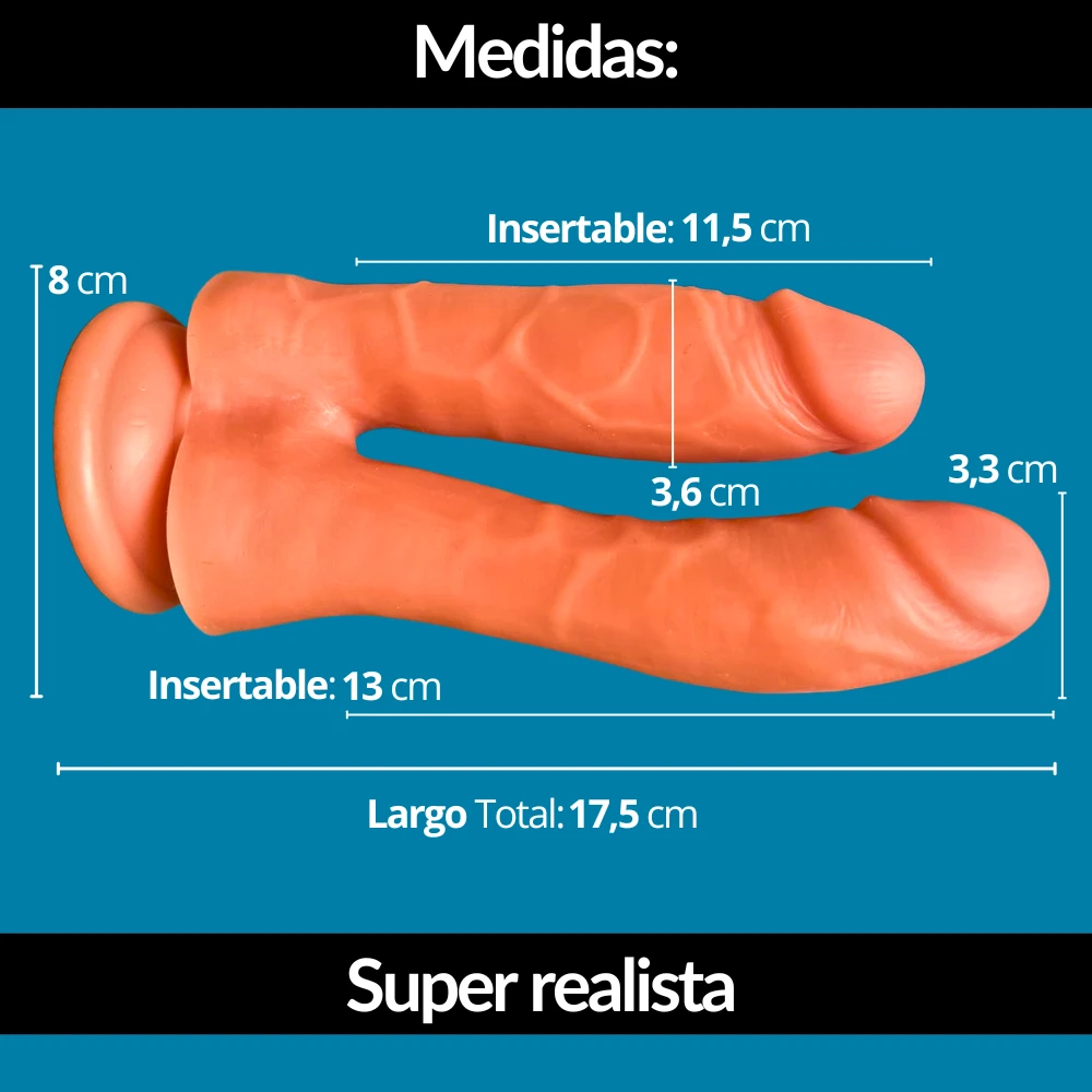 Dildo realista doble penetración  3