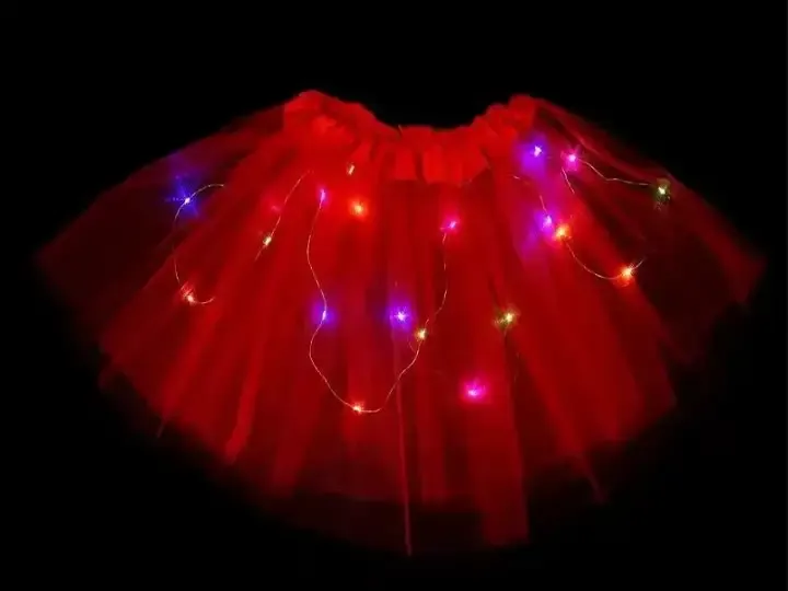 Tutu 3 capas con luz multicolor  4