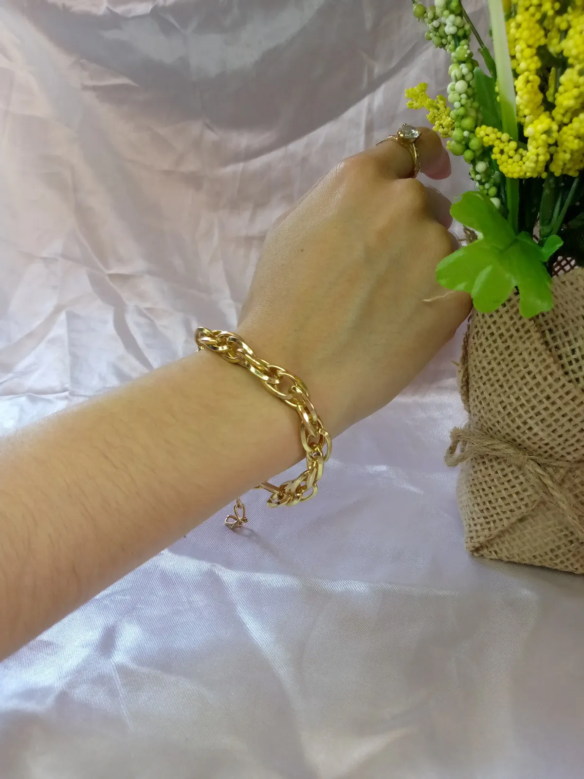 Pulsera ovalada doble