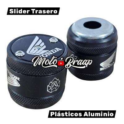 Honda Slider eje trasero plasti aluminio negro contra marcado (PAR)