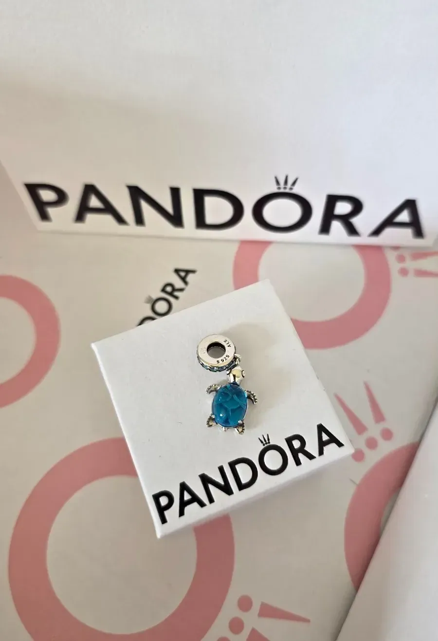 Pandora blue turtle charm  2