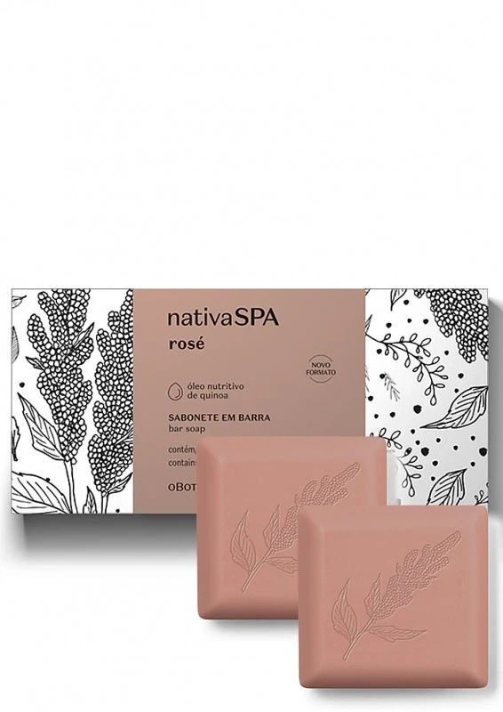 Nativa SPA Jabon En Barra Rose 2x90g