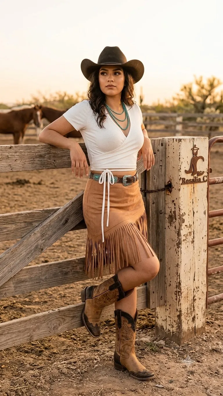 Falda Vaquerita y blusa 