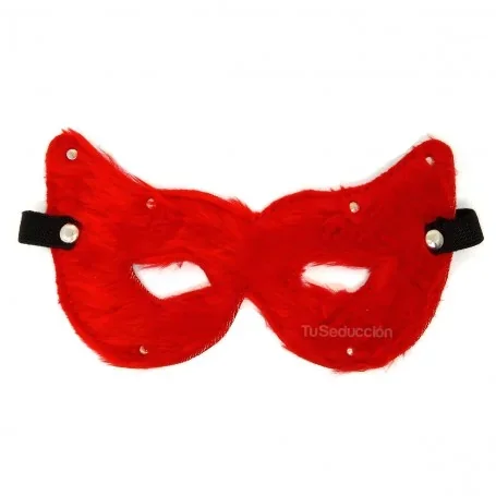 Antifaz de Cuero | Peluche Rojo 2