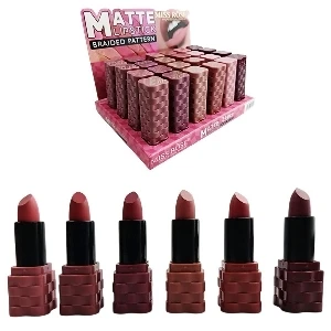 LABIAL MATTE LIP STICK BRAIDED PATTERN TONOS SURTIDOS - MISS ROSE