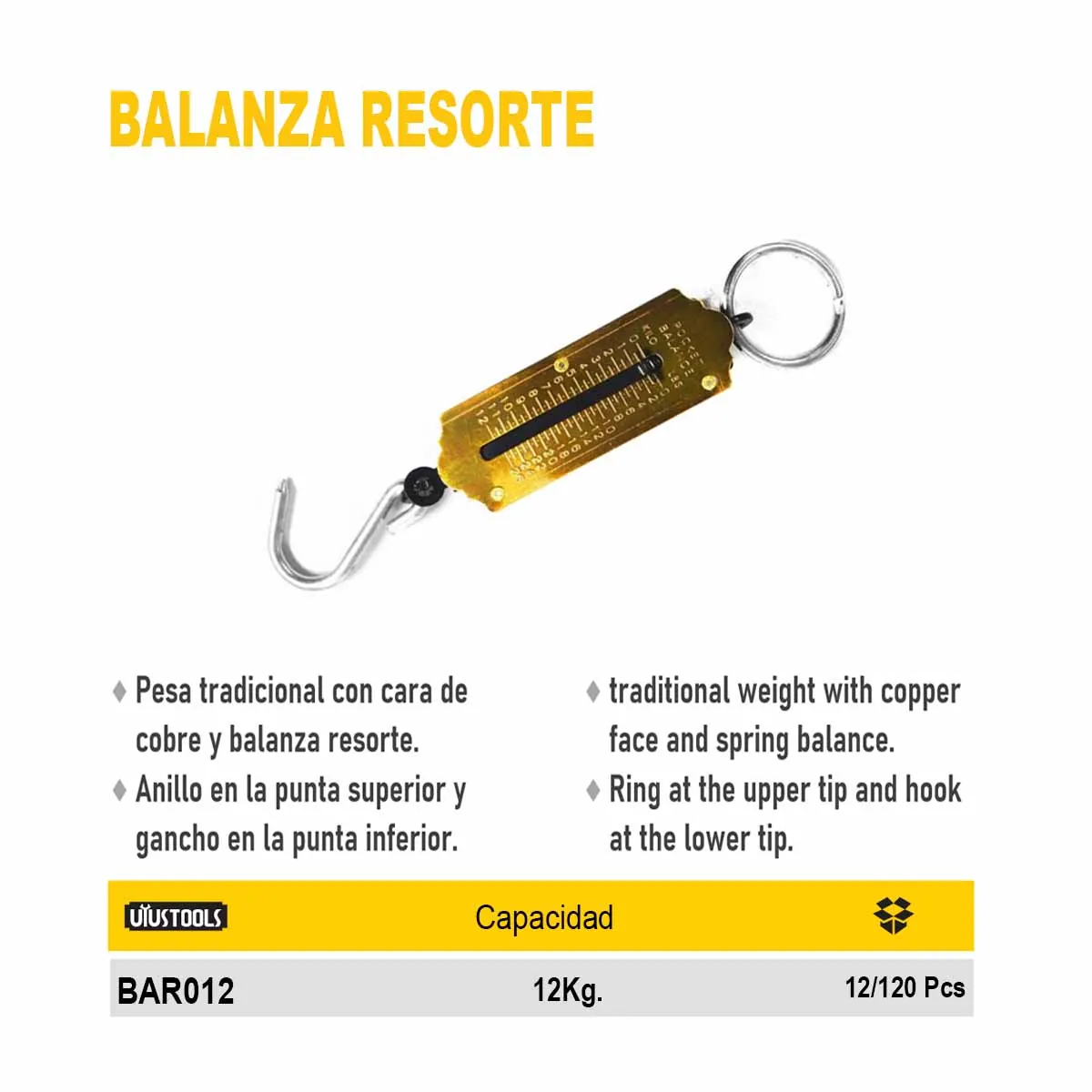 BALANZA RESORTE (Romana) 12kg 