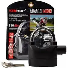 Candado alarma con tres llave