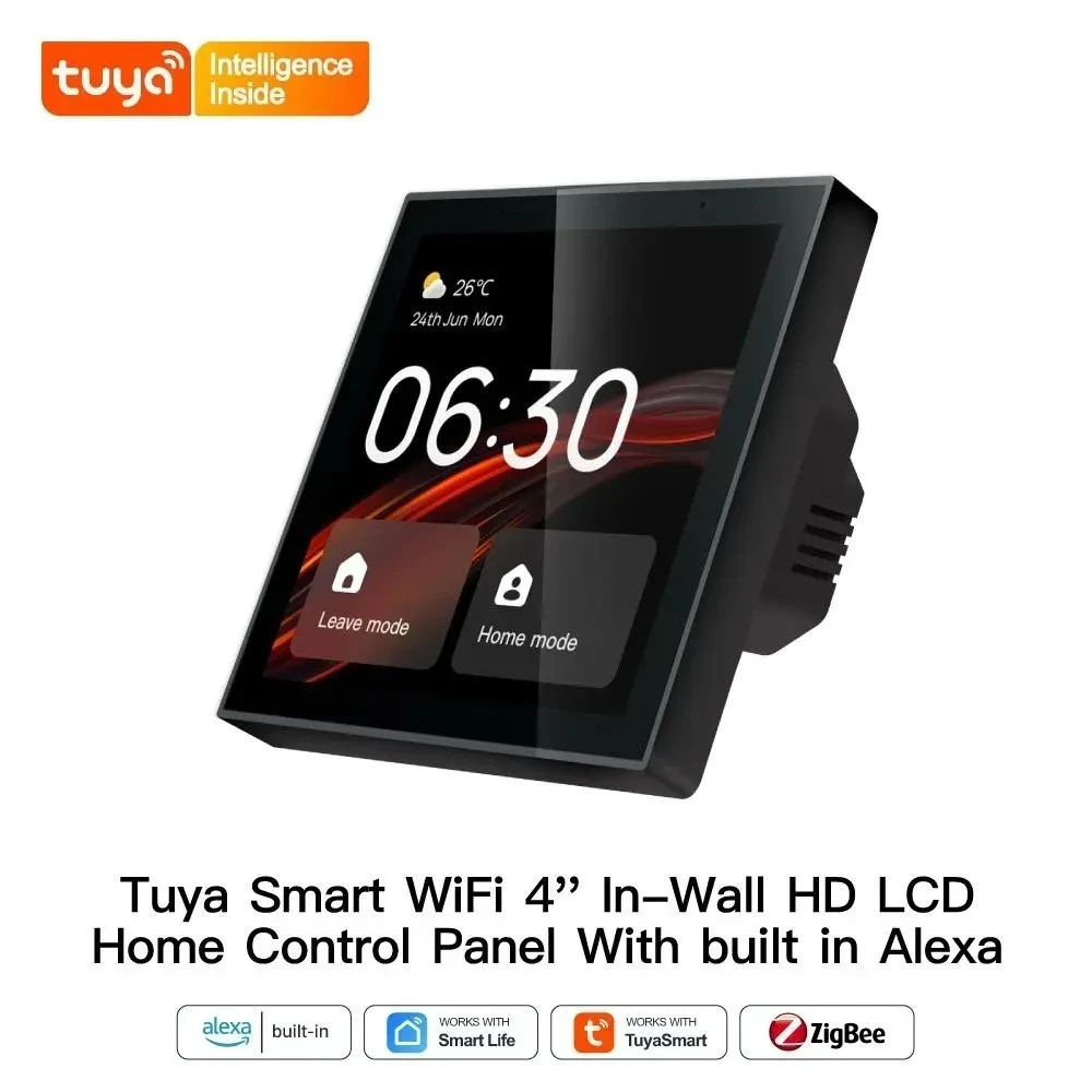 PANEL DE CONTROL WIFI ZIGBEE  INTEGRADO CON ALEXA 86*86*10.5MM 6