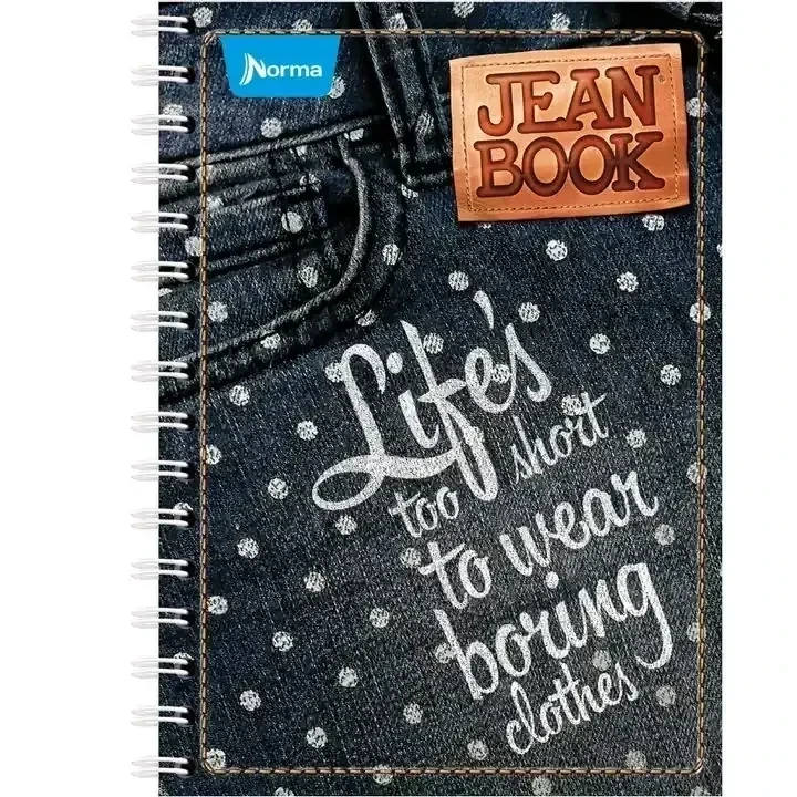 Cuaderno francés c5 jeanbook 100 hojas espiral  4