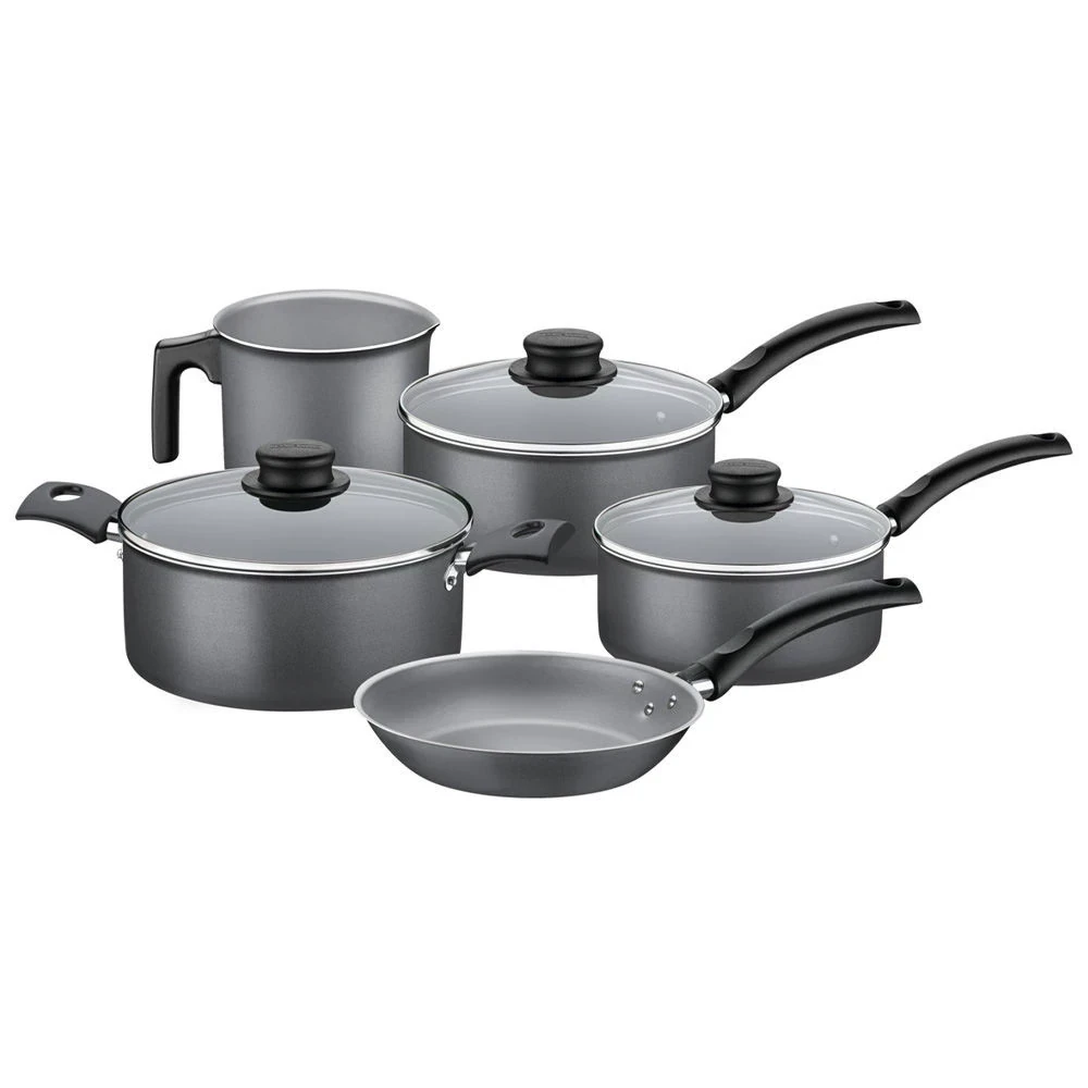 Batería de cocina Tramontina Turim de aluminio con revestimiento interno y externo con antiadherente Starflon Max, 5 piezas 3