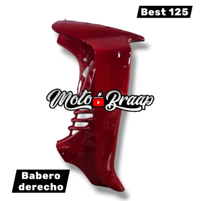 Best 125 Babero derecho Rojo