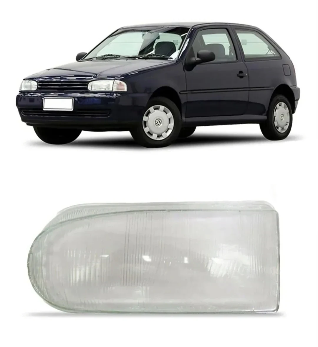 Vidrio de farol vw Gol/ Parati/ Saveiro 1996-1999