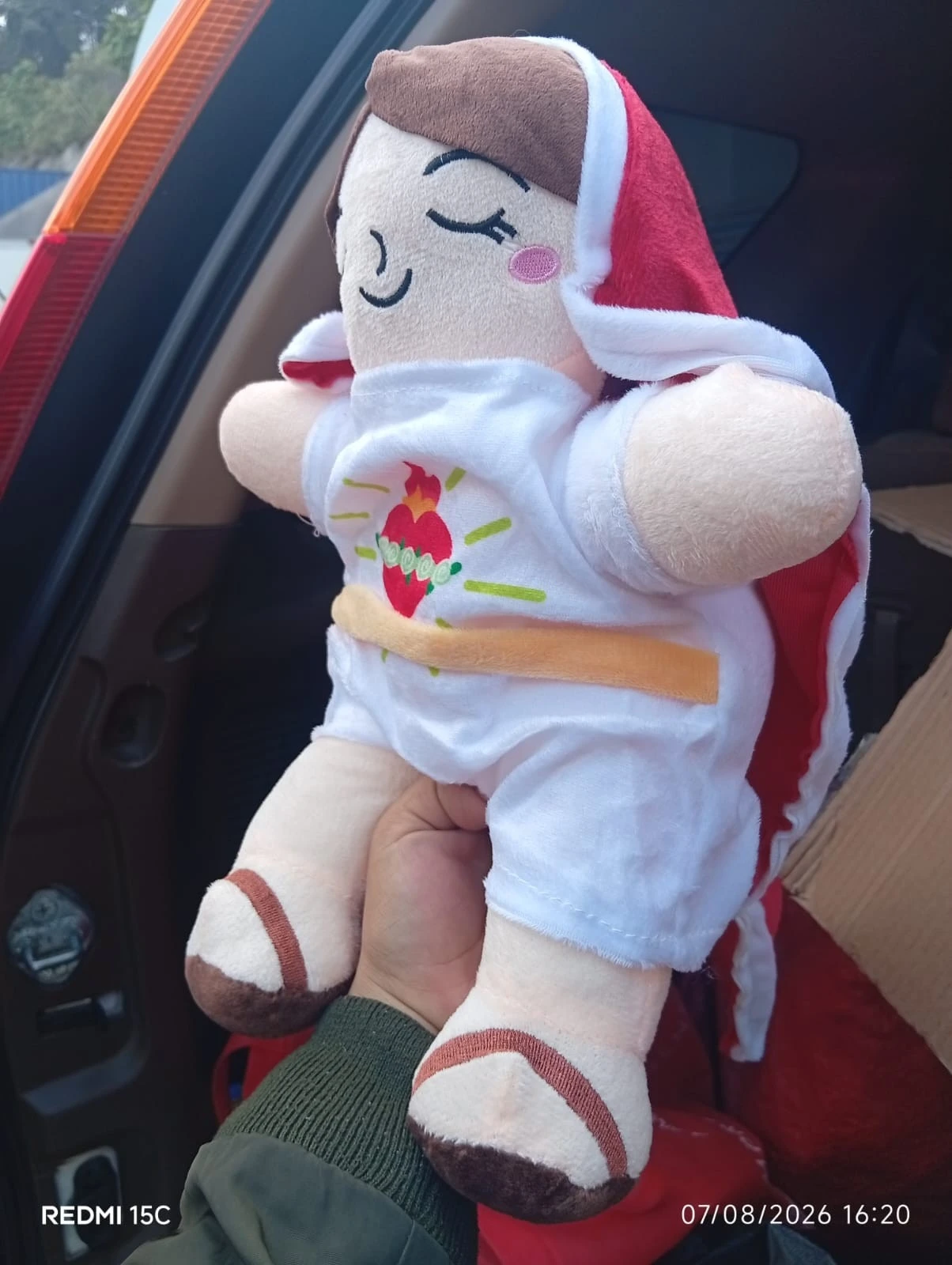 PELUCHE DE LA VIRGEN QUE RESPIRA  2