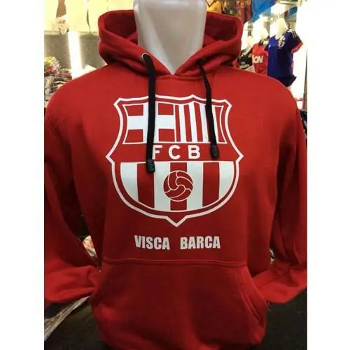 POLERA CON CAPUCHA DE BARCELONA