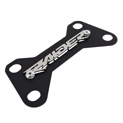 TVS RAIDER 125 Acutrax acero negro logo 3d cromado ML