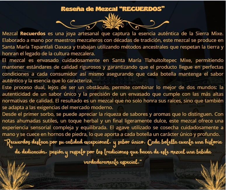 mezcal "RECUERDOS" 3