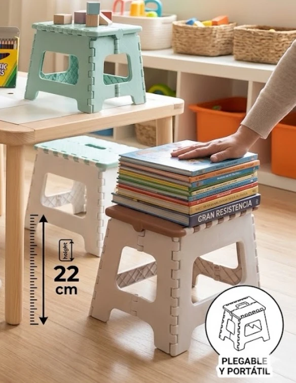 Banco Plegable Multiusos - 22 cm de Altura 2