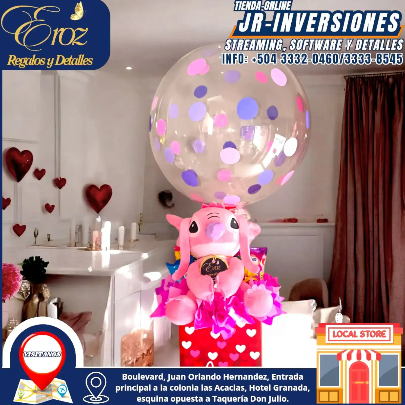 AREGLO PELUCHE EN CAJA CON DULCE