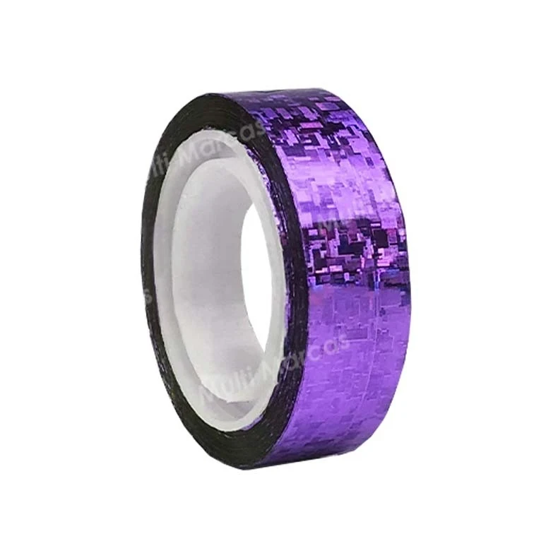 Cinta  morado adhesiva holográfico 