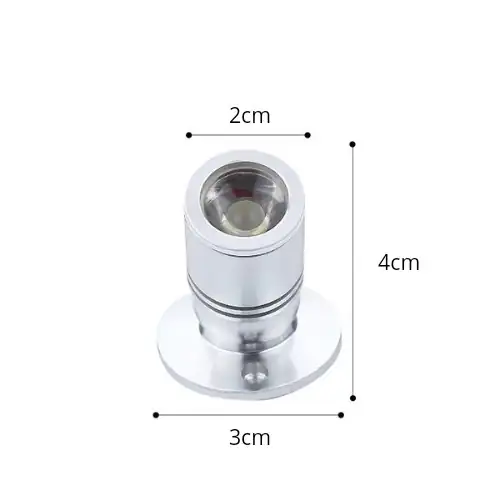 OJO DRAGON LED 3W PLATEADO TIPO SPOT 4