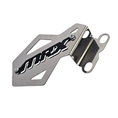 Mrx 150 protector trasero de mordaza acero cromado logo 3d negro ML