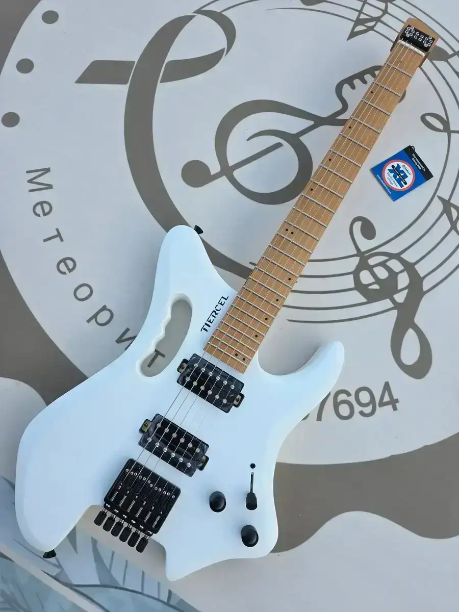 Guitarra Electrica TIERCEL HEADLESS Mate White 