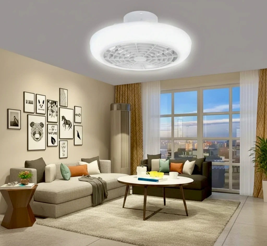 Plafón Led Con Ventilador 50w 9