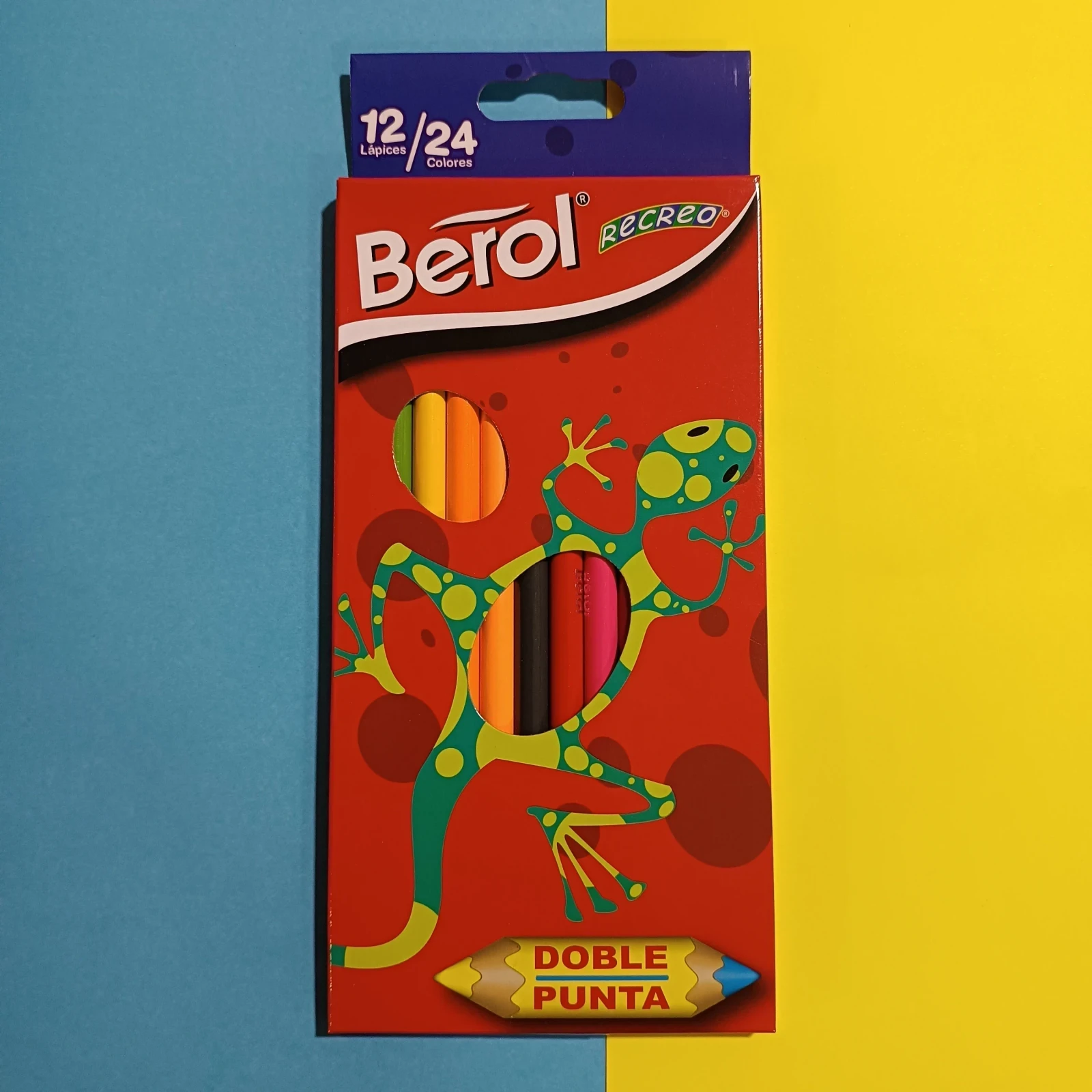 CAJA COLORES BEROL X12 DOBLE PUNTA 