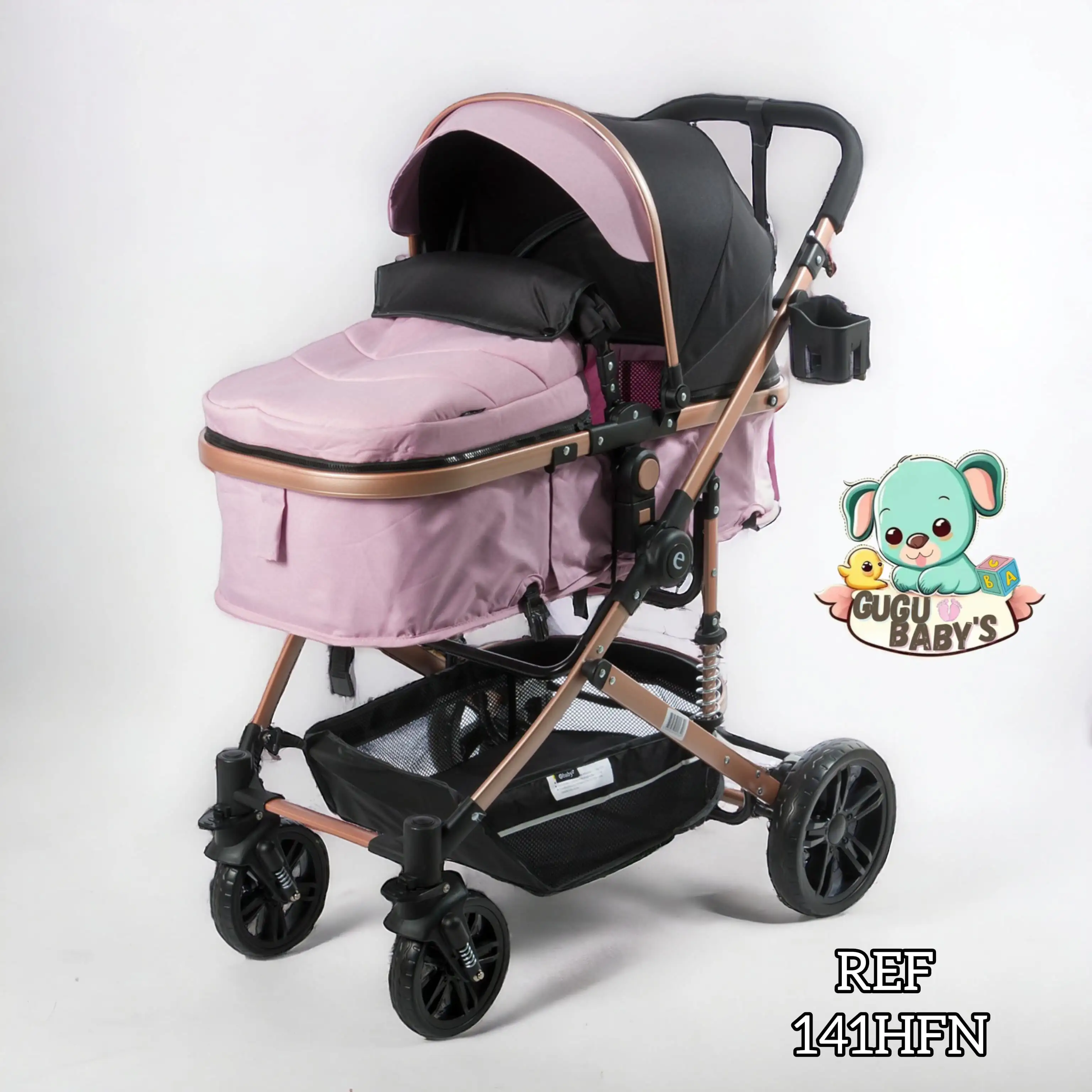Coche moises e-baby niña
