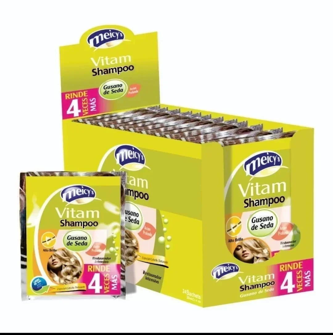 meicys shampoo sobre x30 gusano de seda