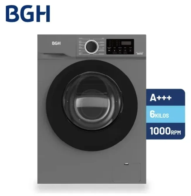 LAVARROPAS BGH 6KG INVERTER SILVER