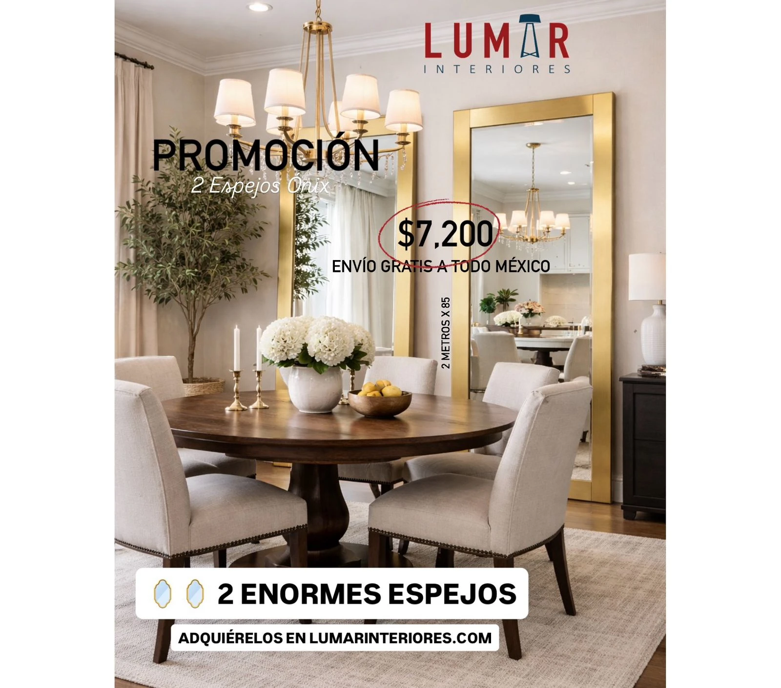 Set de 2 Espejos ONIX 200x85 cm 2