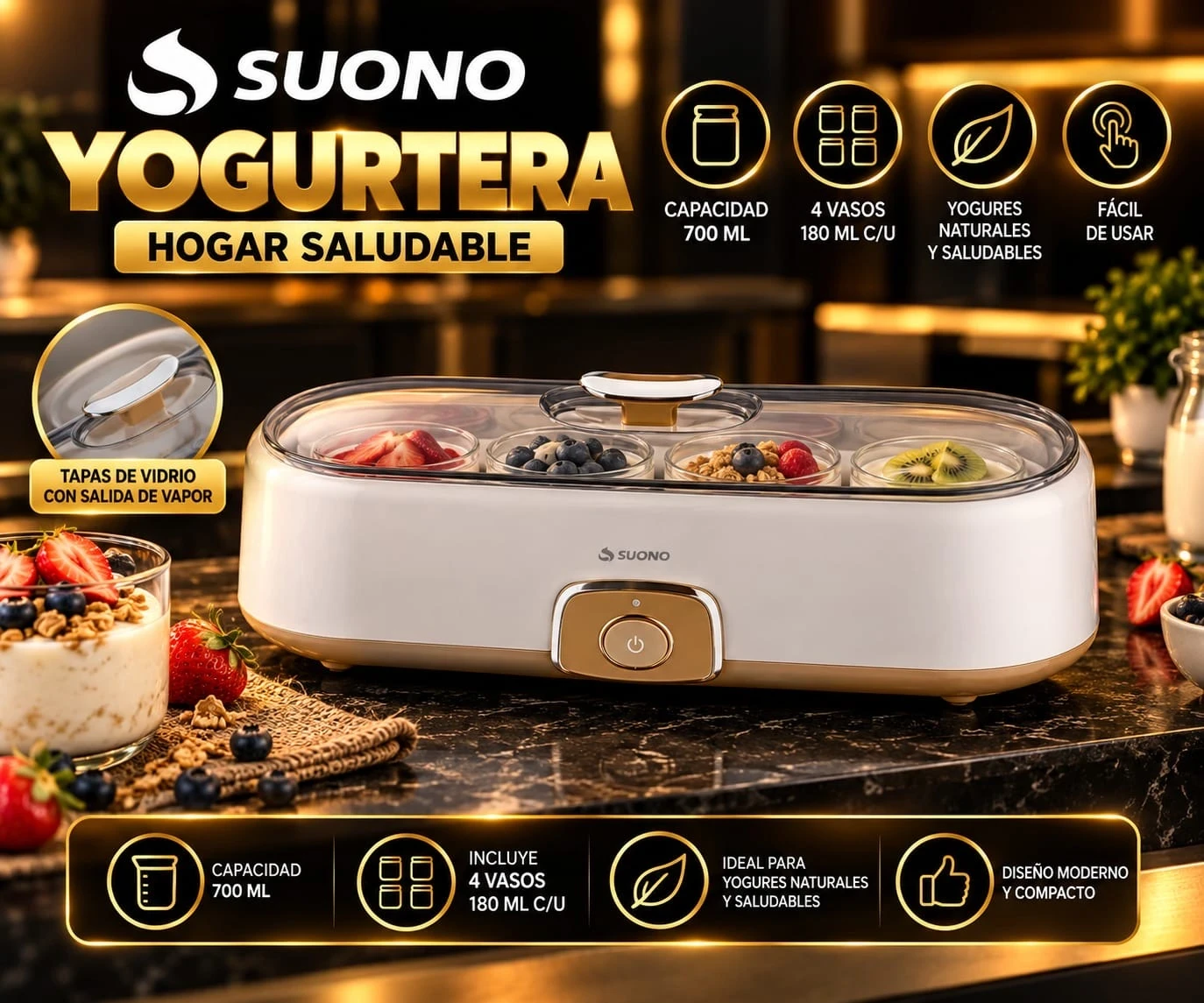 YOGURTERA SUONO ELÉCTRICA *CONSULTAR DISPONIBILIDAD CON EL VENDEDOR*