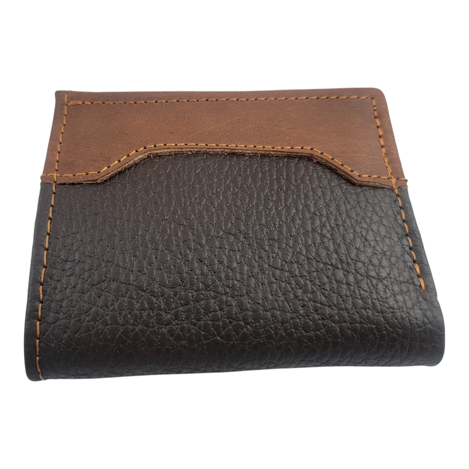 Billetera de Cuero Genuino | Estilo Clásico Bicolor 3