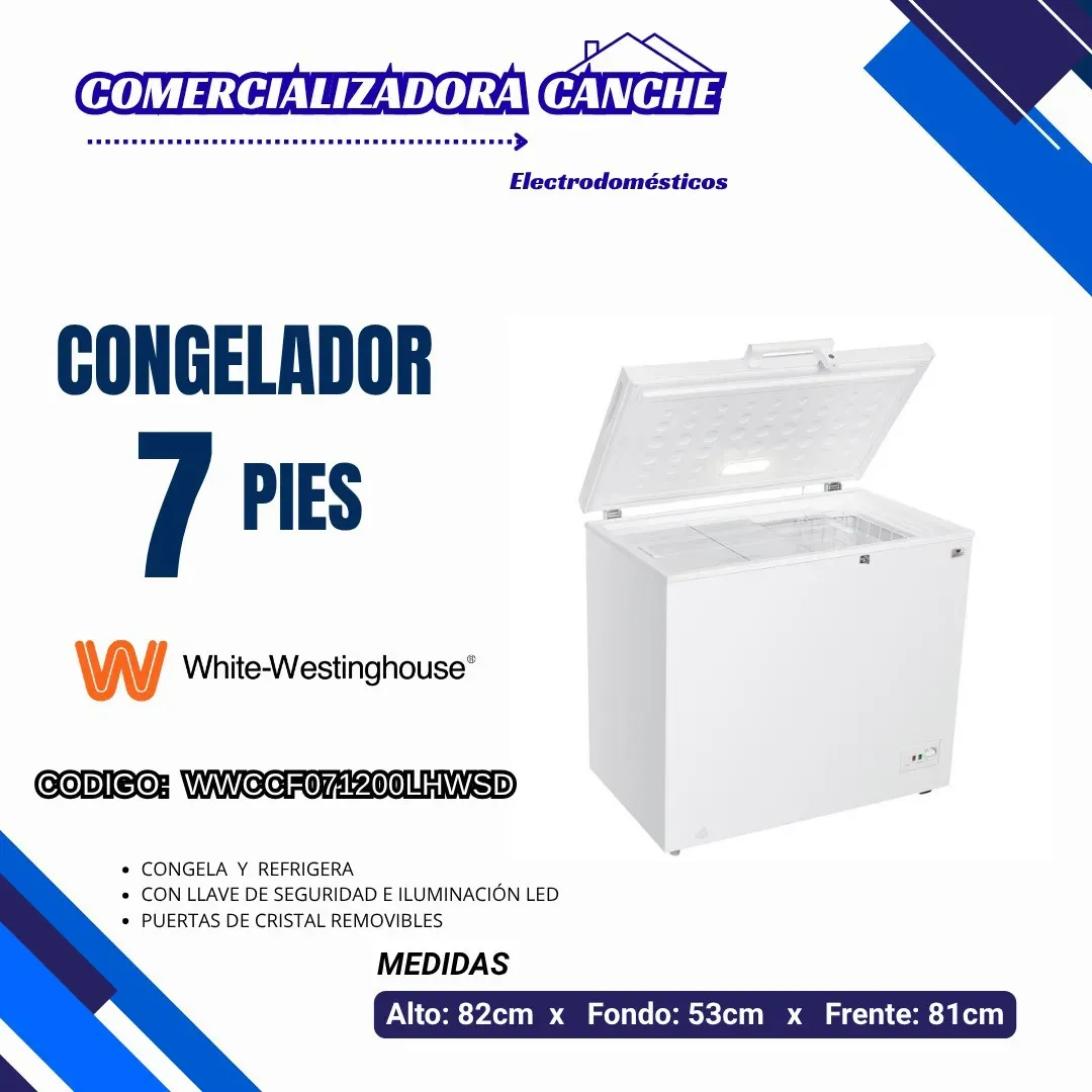 CONGELADOR 7PIES WESTINGHOUSE 