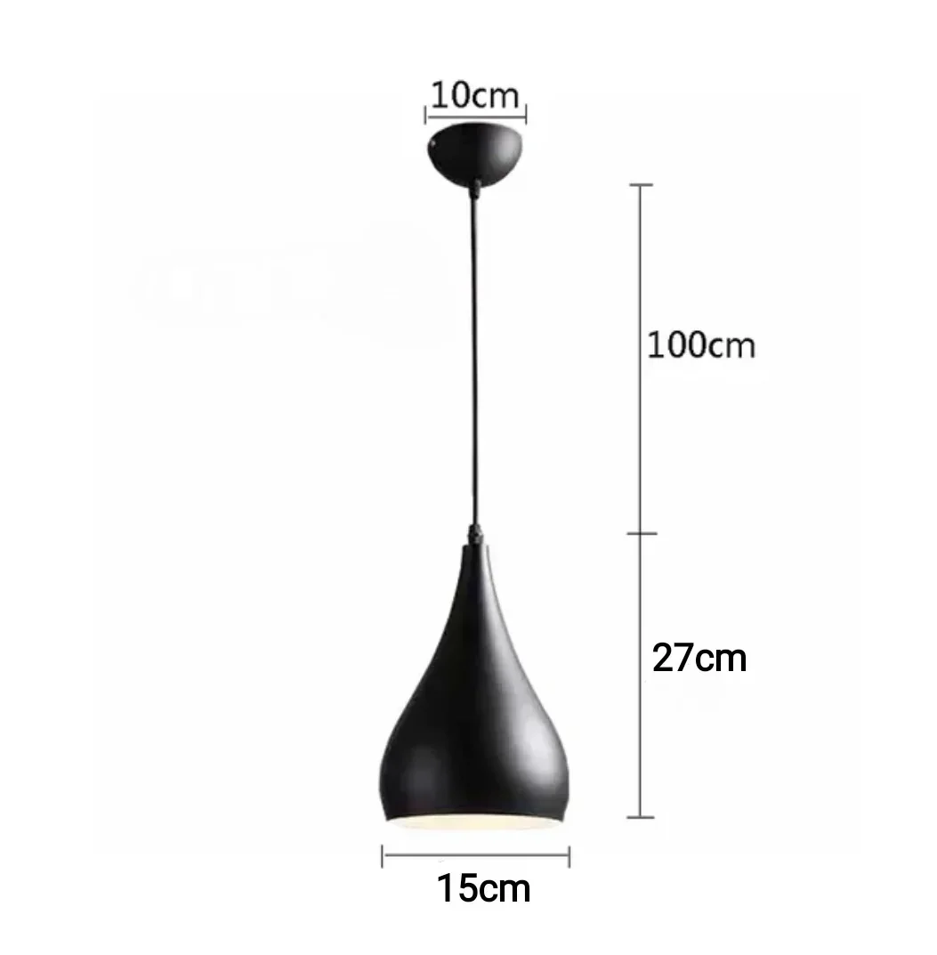 LAMPARA COLGANTE FUNNEL 1L E27 4