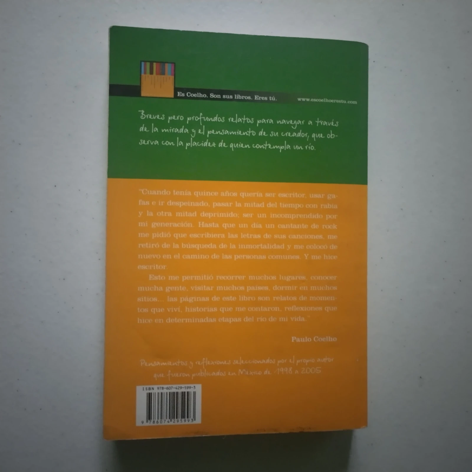 Ser como el rio que fluye, Paulo Coelho, usado  2