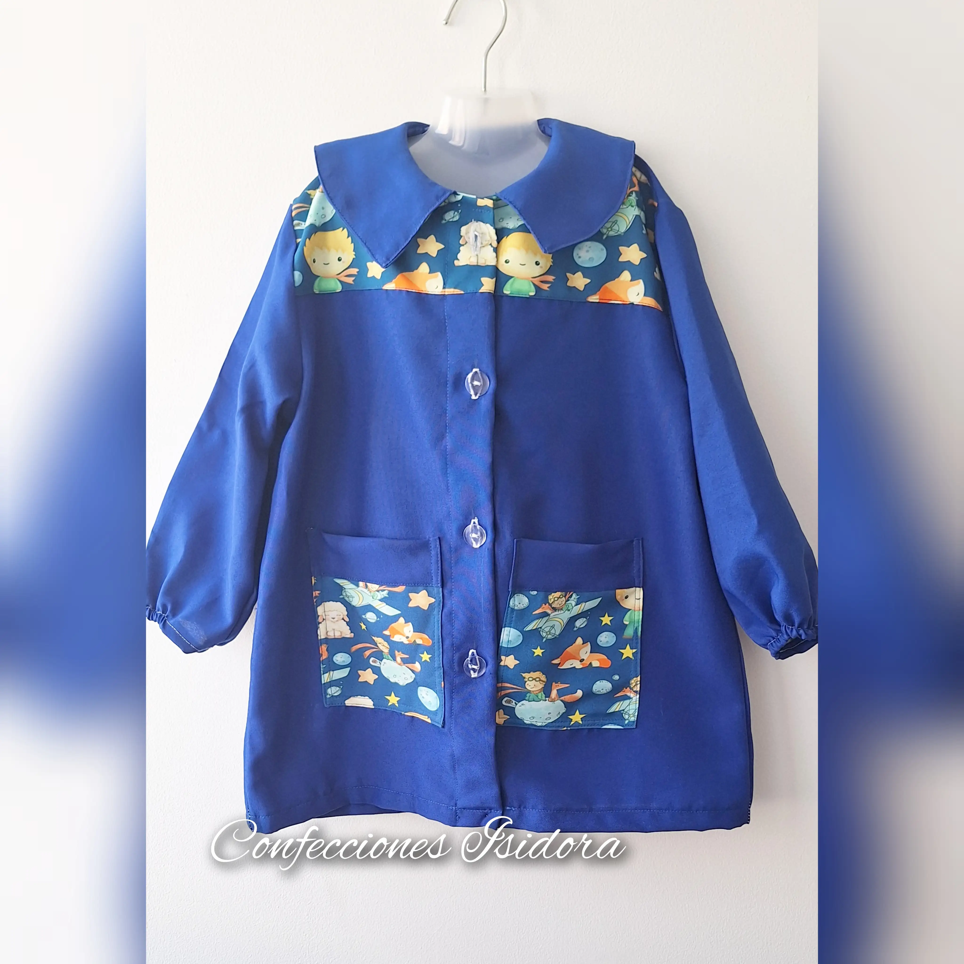 Delantal Principito , Azul rey