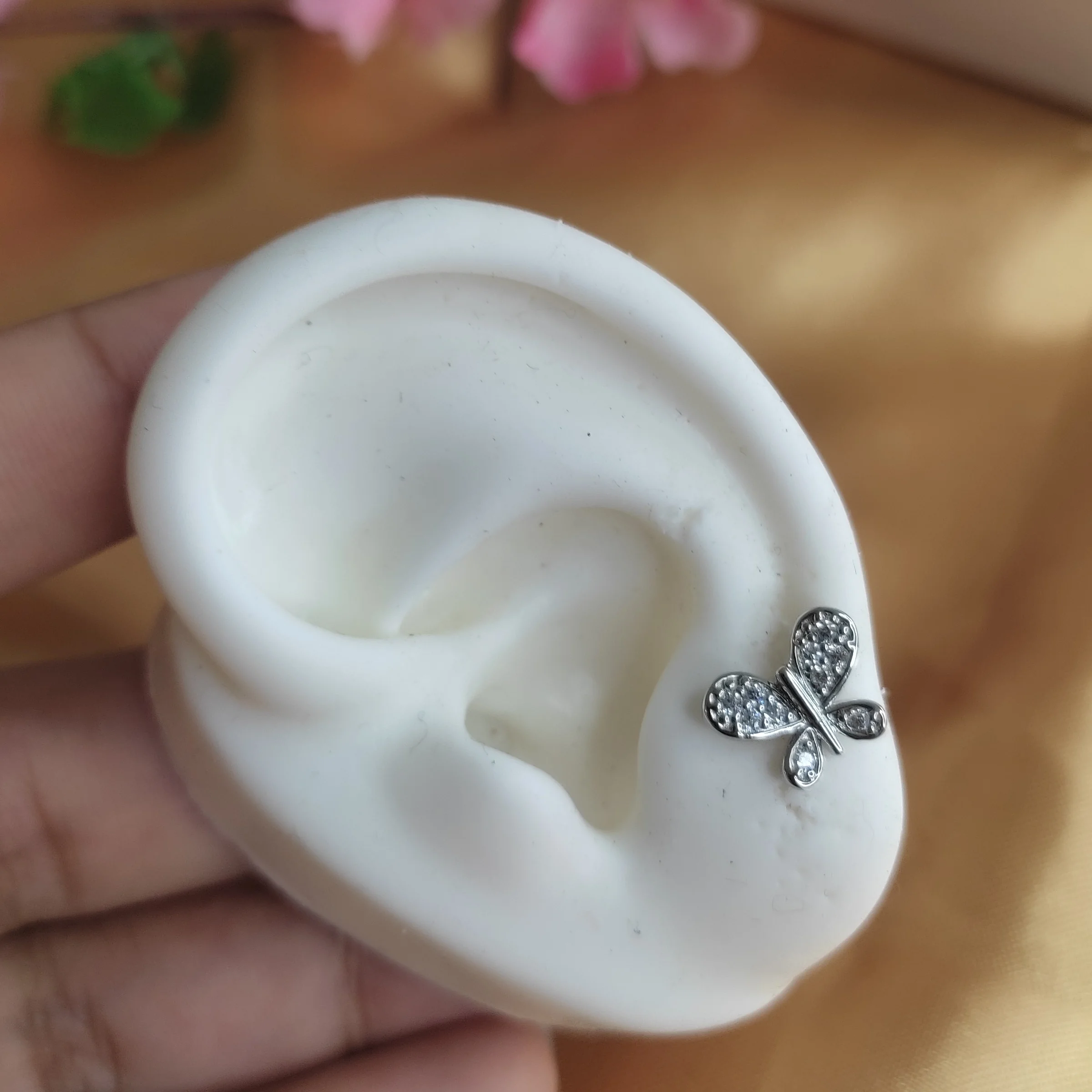 TOPO MARIPOSA SILVER